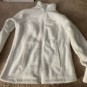 White Columbia fleece zip up